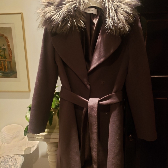 TAHARI dark grey wool coat - Picture 9 of 11